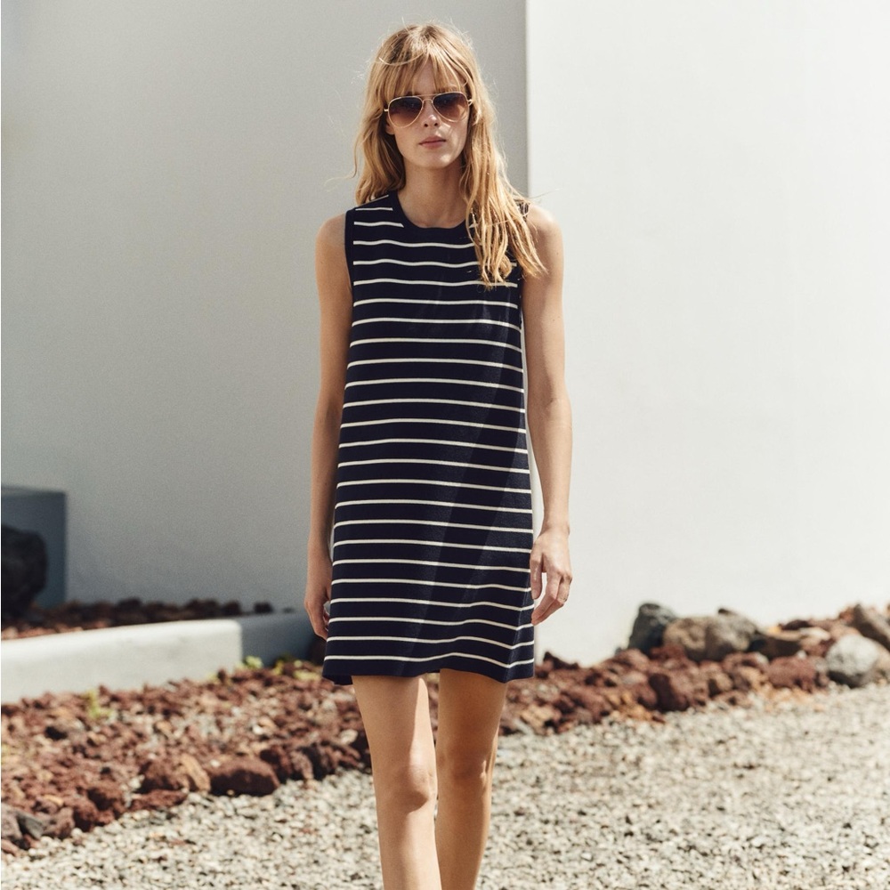 Zara Striped Knit Mini Dress